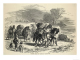 Bringing Food to London on Pack Horses Giclee Print