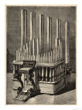 Frederic Kastner's Instrument is a Kind of Organ with Keyboard and Pipes Giclee Print Frederic Kastner's Instrument is a Kind of Organ with Keyboard and Pipes Giclee Print