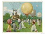 Balloon Rally at Hurlingham Giclee Print