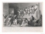 Inmates Work on the Treadmill and are Flogged in the Jamaica House of Correction Lámina giclée Inmates Work on the Treadmill and are Flogged in the Jamaica House of Correction Lámina giclée