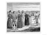 Beautifully Attired Ladies Enjoy a Game at St. Andrews Scotland Giclee Print Beautifully Attired Ladies Enjoy a Game at St. Andrews Scotland Giclee Print