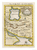 Map of Persia and Arabia Giclée-Druck