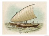 Sailing Catamaran Canoe Used in Fiji Giclee Print