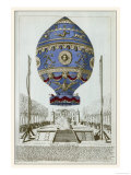 Balloon of de Rozier and d'Arlandes Makes Its First Manned Ascent Giclée-Druck