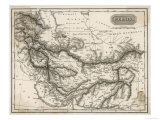 Map of Persia Giclée-Druck