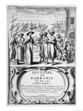 French Priests Negotiate with Barbary Corsairs of North Africa for the Return of Their Captives Giclee Print