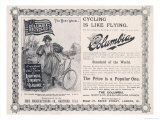 Advertisement for the American "Columbia" Bicycle Giclee Print