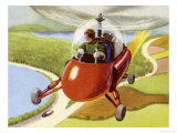 Personal Helicopter Giclee Print
