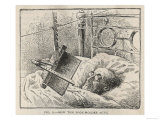 Book-Holding Device for Reading in Bed Giclee Print