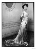 Satin Evening Gown c.1905 Giclee Print Satin Evening Gown c.1905 Giclee Print