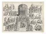 Scene Outside a Roman Temple on a Feast Day, Priests and Musicians Haruspices and Augurs Giclee Print