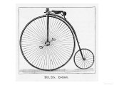 The Penny Farthing Bicycle Giclee Print