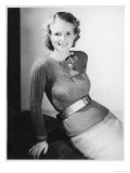 Jumper and Flower Brooch Giclee Print