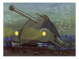 Amphibious Tank Capable of Operating Underwater Giclee Print