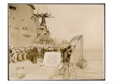 British Sailors Lowering a Lifeboat from H.M.S. Lord Nels Giclee Print