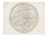 The Northern Hemisphere Including the Signs of the Zodiac Giclée-Druck