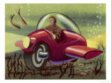 Submarine Motor Cycle Giclée-Druck