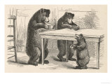 Goldilocks and the Three Bears Giclee Print