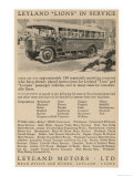Leyland Lion Motor Bus Giclee Print