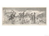 Palamon and Arcite the Two Knights Palamon and Arcite Fight for the Favour of Emelyne Giclee Print