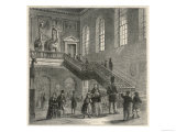 Giraffes Dominate the Staircase Giclee Print Giraffes Dominate the Staircase Giclee Print