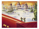 Landing on the Planet Mars Giclee Print
