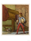 Jack Having Climbed the Beanstalk Finds Himself Inside the Giant's Home Giclee Print