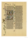 Illuminated Manuscript Known as the Wenzelbibel Giclée-Druck
