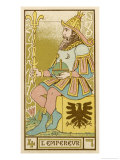 Tarot: 4 L'Empereur, The Emperor Giclee Print by Oswald Wirth