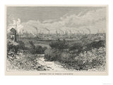 Factory Chimneys Outnumber Church Spires on the Skyline at Preston Lancashire Giclee Print