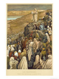 Jesus Preaches the Sermon on the Mount reproduction procédé giclée par James Tissot