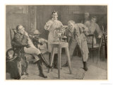 Josef Von Fraunhofer Demonstrates His Spectrometer at Munchen 1814 Giclee Print by R. Wimmer