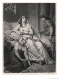 Anthony and Cleopatra, Cleopatra Kills Herself Rather Than Submit to the Romans Giclee Print by A. Spiess