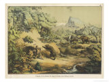 Animals (Including Homo Sapiens) at the Time of the Flood Giclée-Druck von Ferdinand Von Hochstetter