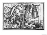 Pope Joan is Condemned to the Jaws of Hell for Fornication Giclee Print by Johann Wolf