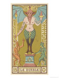 Tarot: 15 Le Diable, The Devil reproduction procédé giclée par Oswald Wirth