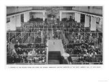 Immigrants Waiting Inspection in the Great Assembly Hall at Ellis Island New York Giclee Print