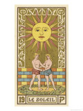 Tarot: 19 Le Soleil, The Sun Giclee Print by Oswald Wirth