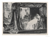 Cleopatra VII in Sumptuous Barge with Attendants Giclee Print