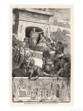The Entombment of an Egyptian King Impressão giclée por Hermann Vogel