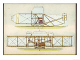 The Wright Flyer I in Which the First Powered Flight is Made at Kill Devil Hills North Carolina Reproduction procédé giclée