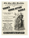 Vigor's Horse-Action Saddle reproduction procédé giclée