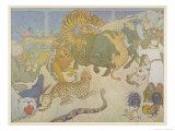 Noah's Ark, Missing the Wide Open Spaces Some of the Passengers Start to Squabble reproduction procédé giclée par E. Boyd Smith