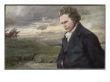 Ludwig Van Beethoven Beethoven out for a Walk on a Windy Day Giclee Print by H. Wulff