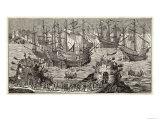 Henry VIII Leaves Dover to Meet Francois at the Field of the Cloth of Gold reproduction procédé giclée