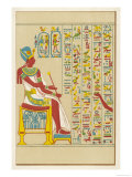 An Example of Egyptian Hieroglyphics Lámina giclée