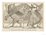 In Ancient Assyria Merodach Does Battle with a Dragon Reproduction procédé giclée