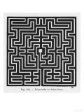 Square Maze in the Church of Saint-Omer France Reproduction procédé giclée