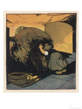 Gretel Pushes the Wicked Witch into the Oven reproduction procédé giclée par A Weisgerber