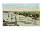 Oil Field Near Tulsa Oklahoma Giclee Print